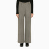 Patou Grey herringbone regular trousers
