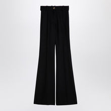  Patou Black wool blend bell-bottom trousers