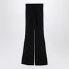 Patou Black wool blend bell-bottom trousers