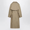 The Frankie Shop Riva trench coat in camel cotton