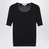 LEMAIRE Midnight blue trompe-l'oeil top in viscose and silk