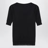 LEMAIRE Midnight blue trompe-l'oeil top in viscose and silk
