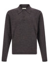 Lemaire Mouliné Wool Polo Shirt