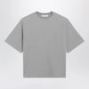 The Frankie Shop Grey melange Hugo T-shirt with padded shoulders