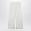 The Frankie Shop Brickell white wool-blend trousers