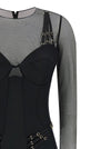 Elisabetta Franchi Jersey And Tulle Jumpsuit
