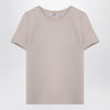 S Max Mara Écru cotton-blend T-shirt