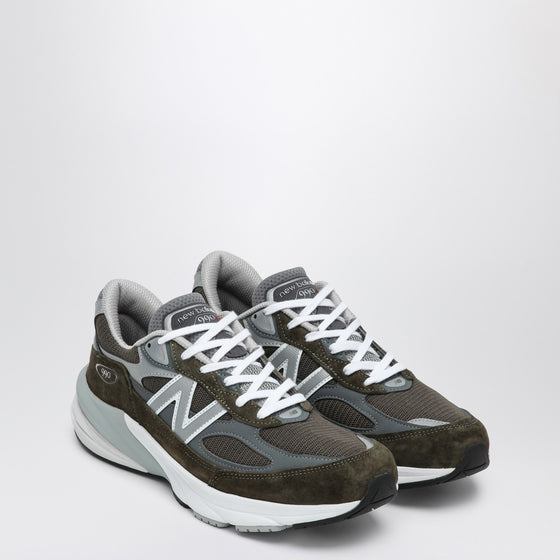 New Balance Low Made in USA 990v6 olive green trainer