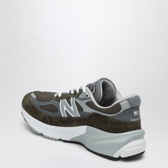 New Balance Low Made in USA 990v6 olive green trainer