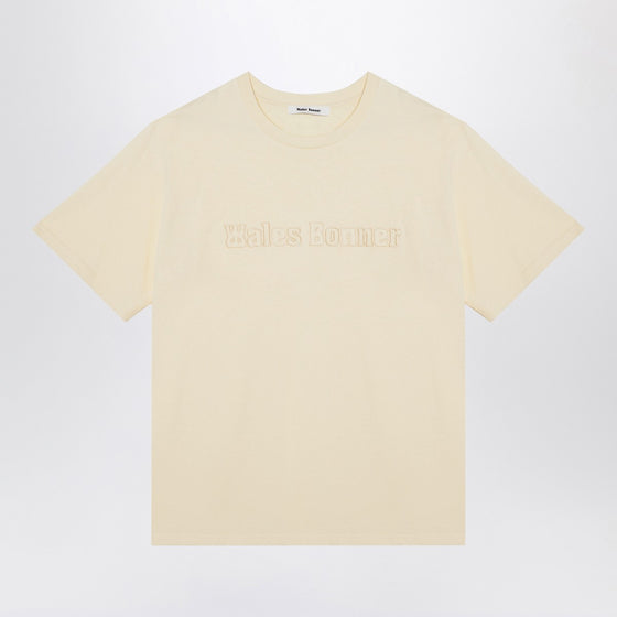 Wales Bonner Organic cotton light yellow T-shirt