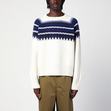  Wales Bonner Ivory/blue Mist Fair Isle jumper
