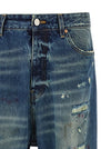 Vetements Blue Distressed Baggy Jeans
