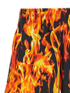 Vetements Black & Orange Fire Bermuda Shorts