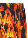 Vetements Black & Orange Fire Bermuda Shorts