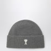 Ami Paris Ami de Coeur grey wool beanie