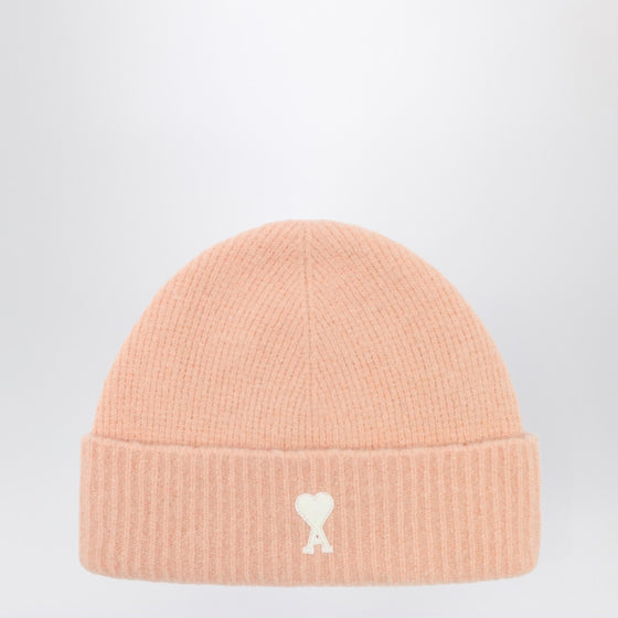 Ami Paris Ami de Coeur powder wool beanie