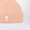 Ami Paris Ami de Coeur powder wool beanie