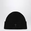 Ami Paris Ami de Coeur black wool hat