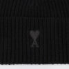 Ami Paris Ami de Coeur black wool hat