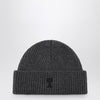Ami Paris Ami de Coeur grey wool beanie