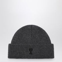  Ami Paris Ami de Coeur grey wool beanie