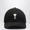 Ami Paris Black Ami De Coeur baseball cap