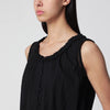 Dunst Black perforated cotton tank top