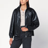 Dunst Black faux leather zip jacket