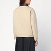 Dunst Beige cotton zip jacket