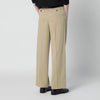 Dunst Beige double-pleat trousers in cotton blend