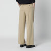 Dunst Beige double-pleat trousers in cotton blend