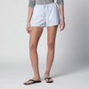 Dunst Light blue striped pajama mini shorts