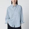 Dunst Oversized light blue check shirt