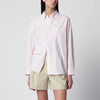 Dunst Pink striped cotton-blend shirt
