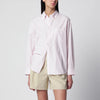 Dunst Pink striped cotton-blend shirt