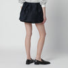 Dunst Navy blue mini skirt with overlapping panel