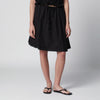 Dunst Black cotton midi full skirt