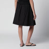 Dunst Black cotton midi full skirt