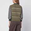 Dunst Olive green wool blend waistcoat