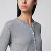 Dunst Grey mélange cotton-blend cardigan