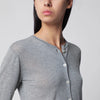 Dunst Grey mélange cotton-blend cardigan