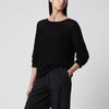 Dunst Black loose-knit cotton-blend top