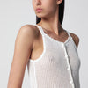 Dunst Ivory linen and cotton tank top
