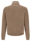 Zegna Suede Panel Cardigan