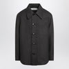 Ami Paris Anthracite grey wool shirt with pockets