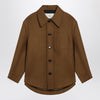 Ami Paris Hazelnut wool shirt with pockets