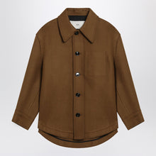  Ami Paris Hazelnut wool shirt with pockets