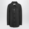 Ami Paris Anthracite grey wool shirt with pockets