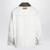 Ami Paris Ivory padded worker cotton jacket
