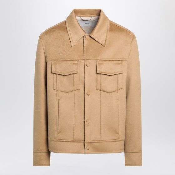 Ami Paris Beige wool trucker jacket